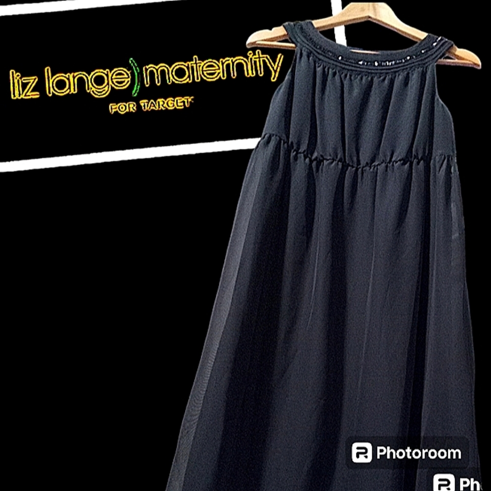 Liz Lange Ebony Midi Maternity Dress | XS | Black | Women Dresses Midi | NWT